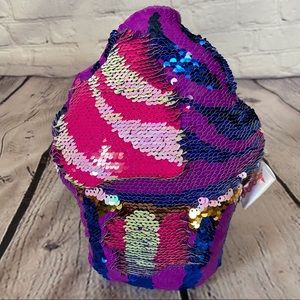 iscream Mini Cupcake Sequin Pillow
